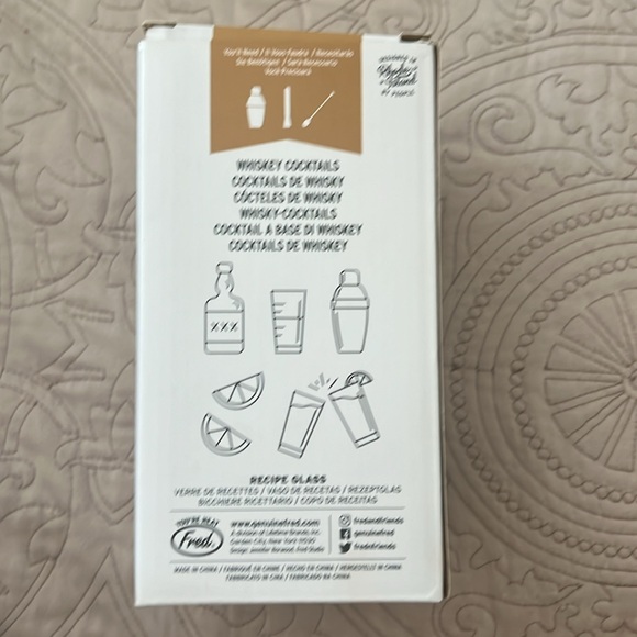 Fred Good Measure Cocktail Recipe Glass, Whiskey - NIB - Picture 3 of 6